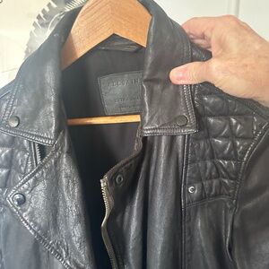 All Saints Extra Small Leather Jacket